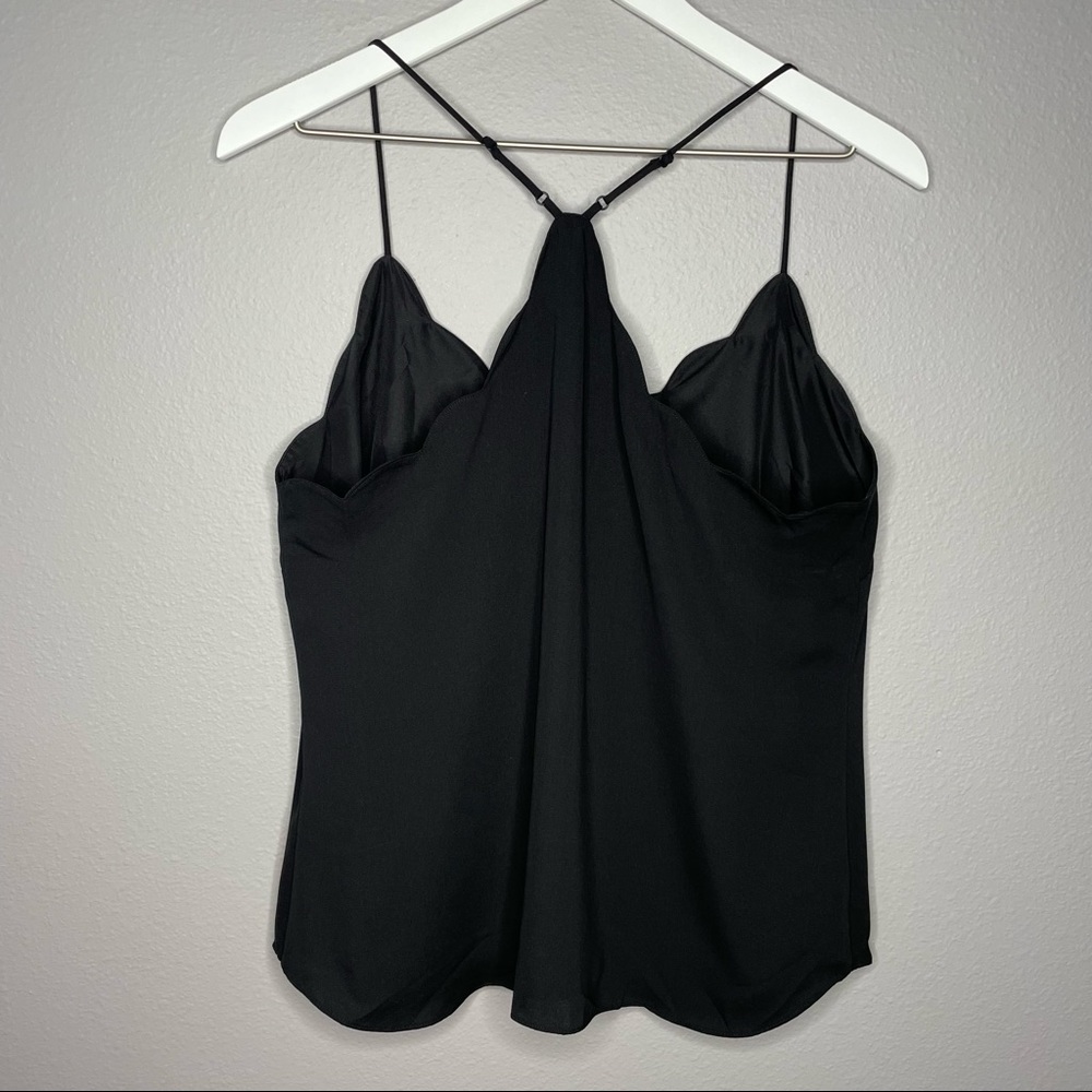 J. Crew Black Racerback. Adjustable Straps Lined Camisole Tank Top